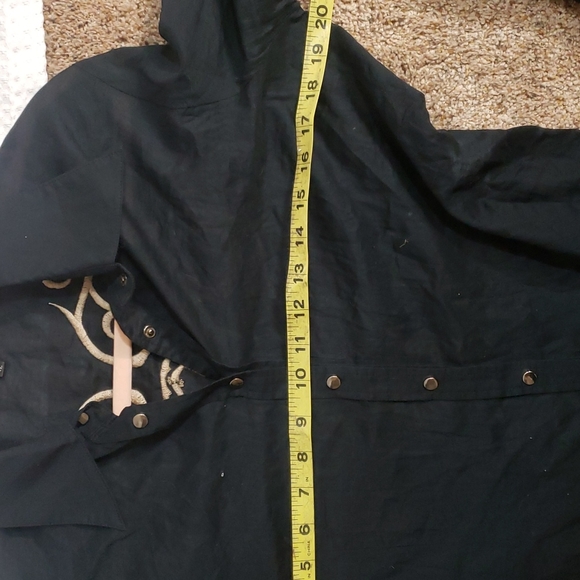 Lili Lalande Black Button Up Long Sleeve Embroidered Shirt Size- 42 - Picture 10 of 10